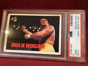 1990 Classic WWF #102 Hulk Hogan PSA 9 Low Pop - Picture 1 of 5