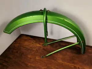 1978 Tomos Moped A3GM 2 Speed Front Fender Green and White 49cc 78 - Picture 1 of 12