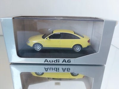 Minichamps Audi A6 giallo 1:43 nella scatola del rivenditore raro - Immagine 1 di 4
