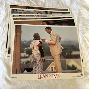 Tarjetas de vestíbulo de película Lean On Me 6 8x10 1989 Warner Bros - Imagen 1 de 7