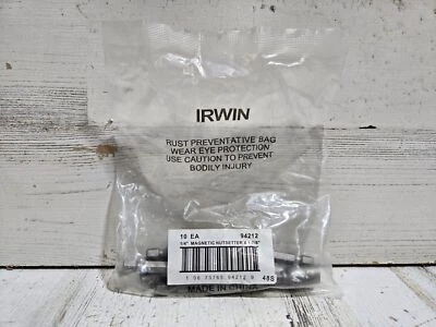 *BULK PACK OF 10* Irwin 1/4 Magnetic Nutsetter 1-7/8 Length - Image 1 of 3