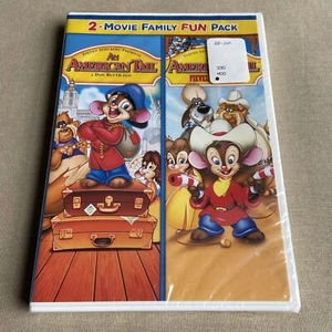 American Tail 1 & Fievel Goes West (DVD 2-Film 1986 NEW) Movie Steven Spielberg - Picture 1 of 6