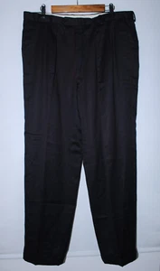 Yves Saint Laurent Men's Size 56 Black Pleated Dress Pants - Picture 1 of 10