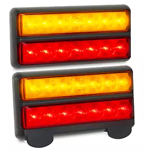 LED BOAT TRAILER LIGHTS WITH NUMBER PLATE LIGHT 207BARLP - Picture 1 of 4