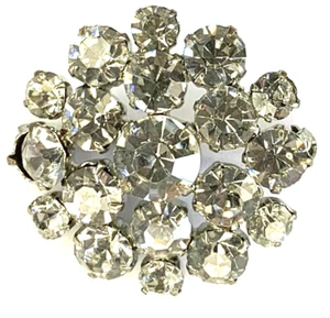Diamante Set Brooch 33x33mm (M3) - Picture 1 of 2