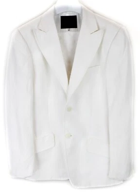 Blazer Richmond Donna UK 16 In Lino Mistoe Con Rever A Punta E Foderato - Immagine 1 di 4