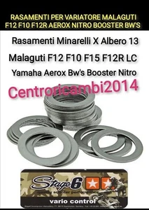 RASAMENTI PER VARIATORE MALAGUTI F12 F10 F12R F15 AEROX NITRO BOOSTER BW'S SR - Foto 1 di 1