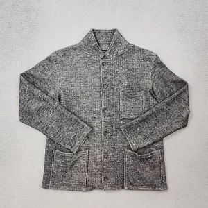 Engineered Garments Jacket Men Medium Gray Button Loiter Wool Herringbone Office - Picture 1 of 12