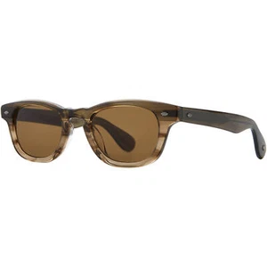 Garrett Leight Unisex Sunglasses Bamboo Fade Rectangular Frame LO-B BAMF/PCOF - Picture 1 of 2