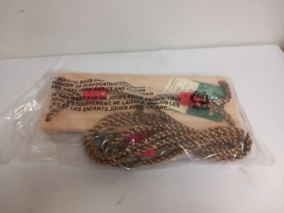 Juego de columpios de madera para niños columpio de madera cuerda ajustable columpio de jardín de madera Foto 1 de 4