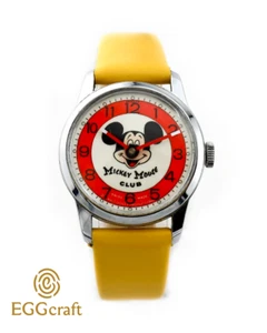 Vintage Mickey Mouse Club Watch Mechanical Bradley Disney 1972 Swiss-Made - Picture 1 of 5