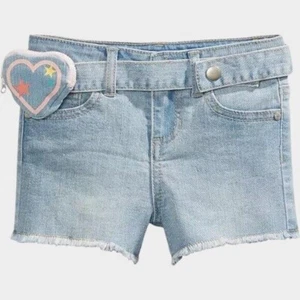 Epic Threads Girls Heart Wallet Denim Shorts Size 16 in Denim Light Blue NWT - Picture 1 of 3