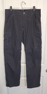 KUHL Renegade™ Cargo ConvertibleMens Zip Off Pants Shorts 34x32 Dark Gray UPF 50 - Picture 1 of 5