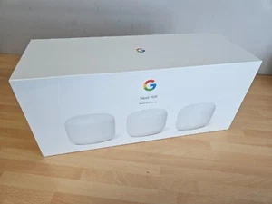 Routeur WiFi Google Nest et 2 points WiFi réseau domestique entier (version américaine) TVA incluse - Photo 1/4