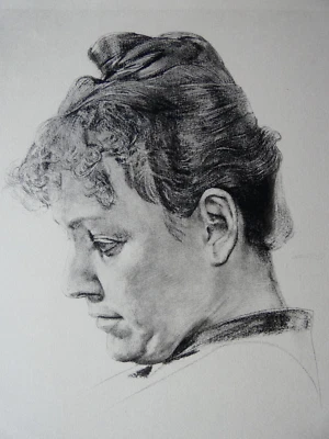 Max KLINGER (1857-1920) - Kopfstudie, 1910 - Bild 1 von 4