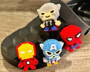 1pc XXL 3D Super Hero Shoe Charms for Crocs Clogs Sandals Shoes - Picture 1 of 10