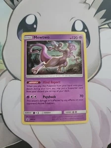 Pokemon Card - Mewtwo SM214 SM Sun & Moon Black Star Promo Cosmos Holo W13 - Picture 1 of 2
