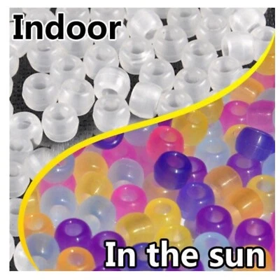 100x Colour Changing UV Magic Pony Beads - Image 1 of 4