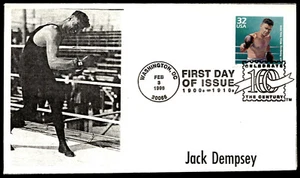 1998 Jack Dempsey Wins Title FDC Celebrate the Century LEB Cachet - Picture 1 of 2
