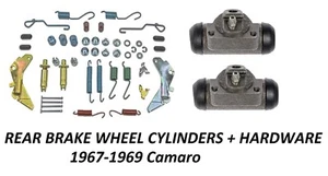 67-69 Camaro Rear Brake Drums Wheel Cylinder Hardware SET NEW with hardware - Picture 1 of 8