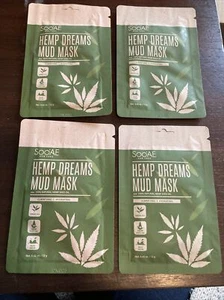 (4) Soo'AE HEMP DREAMS MUD MASK Clarifying & Hydrating 0.42oz Each - Picture 1 of 2