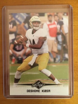 2017 Leaf Deshone Kizer rookie football card # 4 - Image 1 of 2