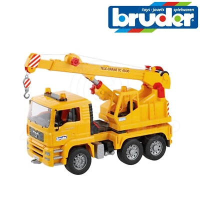 Bruder Toys 02754 MAN TGA Crane Truck working Crane & Winch 1:16 Scale Toy Model - Image 1 of 2