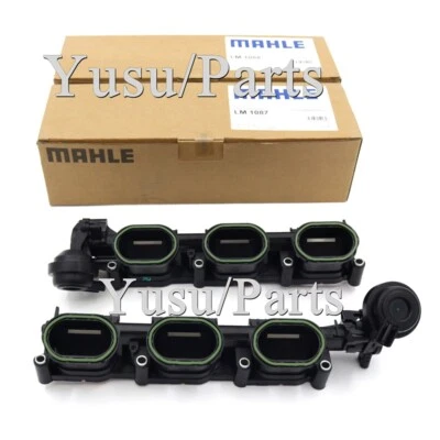 Colectores de admisión originales Mahle izquierda y derecha para VW Audi S4 S5 A6 A7 Q5 Q7 3.0T Foto 1 de 4