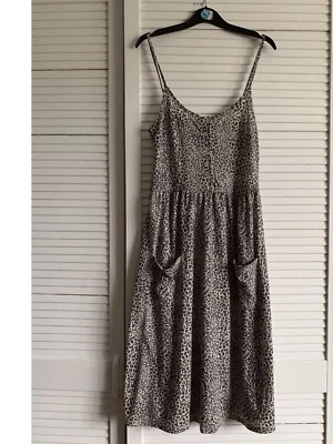 Golddiga Midi Sleeveless Dress Animal print  size 10 New - Image 1 of 3