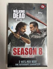 2018 Topps The Walking Dead Season 8 Factory Sealed HOBBY Box-2 HITS-AUTOGRAPH