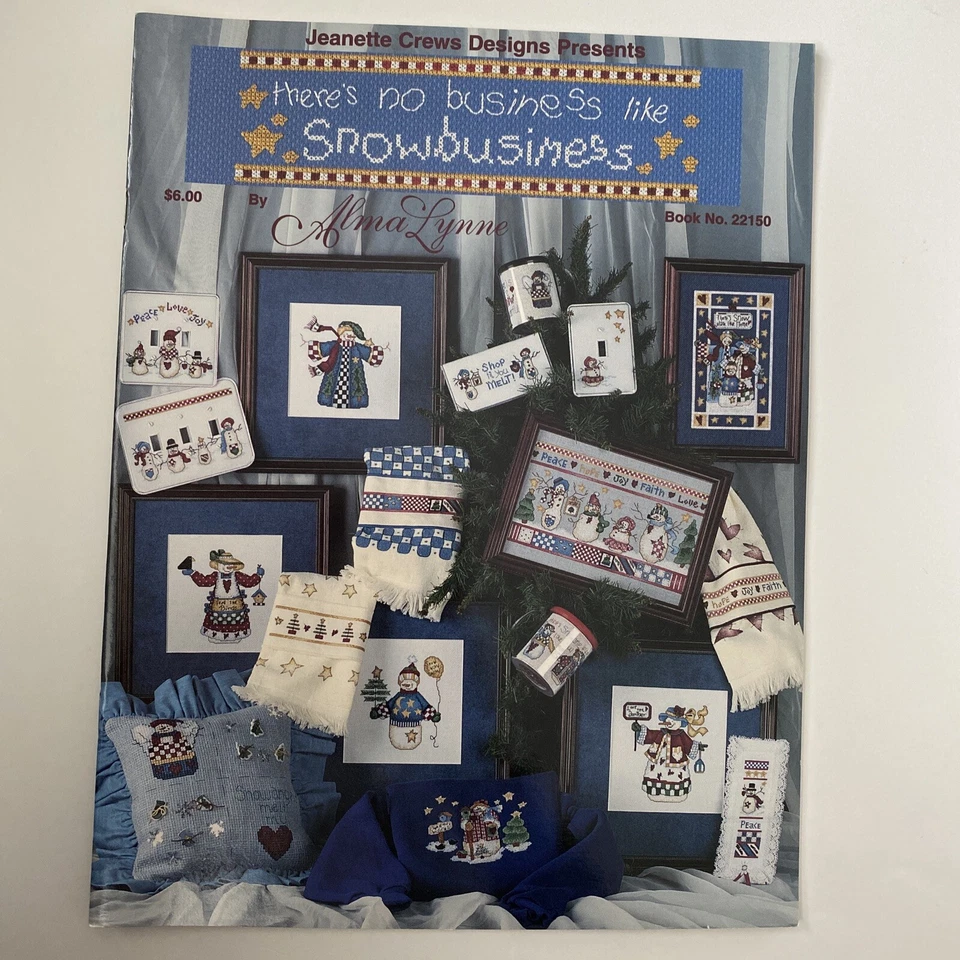 There's No Business Like Snow Snowmen Sampler Pattern Cross Stitch 22150 Lynne - Image 1 of 1