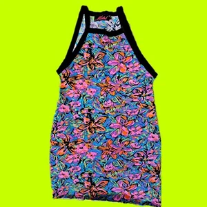 Motel Rocks leuchtend Blumen tropisch Blumendruck Zamora Bodycon Kleid Small  - Bild 1 von 2