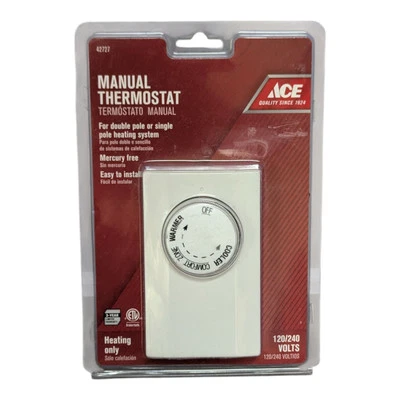 ACE 42727 Thermostat Line Voltage 120 Volts 240V Honeywell White Rogers Emerson  - Image 1 of 2