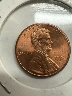 1992D Lincoln Penny , P540 - Image 1 of 2