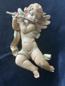 Depose Italy 265 Cherub Angel Playing Flute Plastic Christmas Ornament - Picture 1 of 8