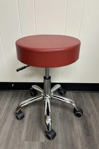 High Stool Nail Beauty Lashes Tattoo Hair Medical Desk Chair Adjustable RED - Picture 1 of 4