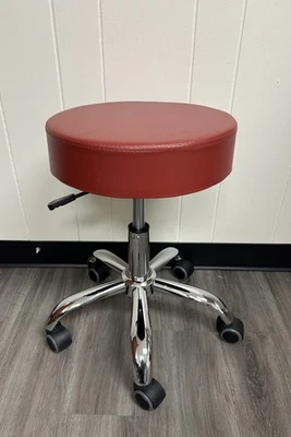 High Stool Nail Beauty Lashes Tattoo Hair Medical Desk Chair Adjustable RED - Image 1 of 4