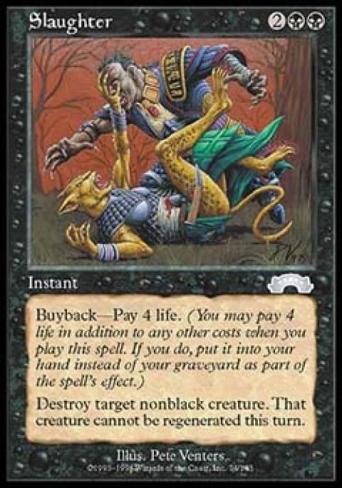 Slaughter - Damaged / Poor MTG Exodus - Image 1 of 1