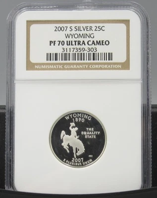 2007 S Wyoming Silver NGC PF 70 UCAM - Image 1 of 2