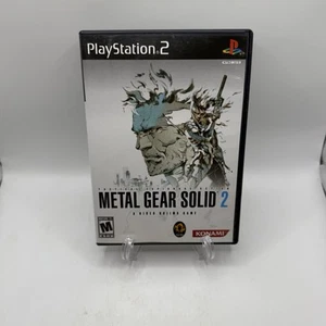 Metal Gear Solid 2 Video Game Sony PlayStation 2 Game Case & Manual PS2 Tested - Picture 1 of 5