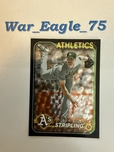 2024 Topps Series 2 Super Box Black Foil Ross Stripling #608 Oakland Athletics - Picture 1 of 2