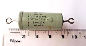 1 x TELPOD KBP-S 0.25uF 500V-220V Feedthrough Capacitors - Picture 1 of 4