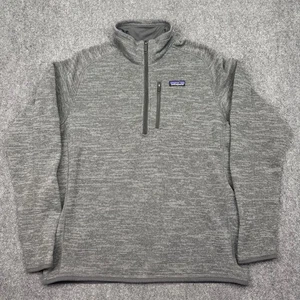 Patagonia Better Sweater Herren Gr. L grau 1/4 Zip Pullover Outdoor Wandern Fleece - Bild 1 von 8