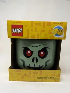 LEGO Halloween Aufbewahrungskopf Behälter GRÜN Spooky Scary Zombie GROß - Bild 1 von 6