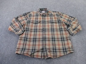 Carhartt Shirt Men XL Plaid Flannel Heavy Lined Workwear Outdoor Hiking Country - Picture 1 of 10