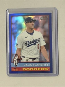 2025 Topps Heritage Jack Flaherty Blue /150 - Picture 1 of 2
