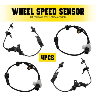 For 2008-2012 Honda Accord 4 pcs Front Rear Left & Right ABS Wheel Speed Sensors - Image 1 of 4