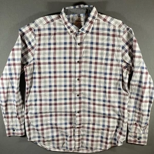 International Report Long Sleeve Button Down Shirt Mens Plaid Size Large - Picture 1 of 7