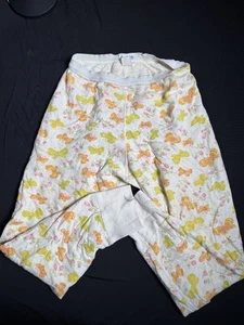 VTG Duofold Thermal TwoLayer Wool Blend Butterfly Print Pants Women's Sz 12 - Picture 1 of 9