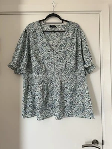Simply Be Floral Plus Size Blouse Size 32 - Picture 1 of 4